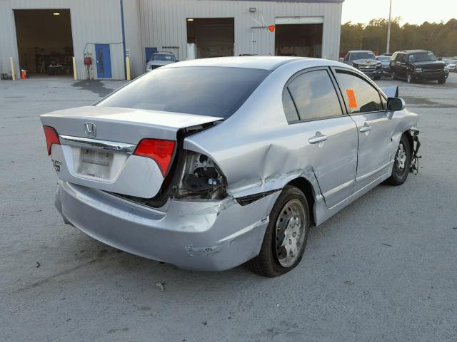 2HGFA16549H540039 - 2009 HONDA CIVIC LX SILVER photo 4