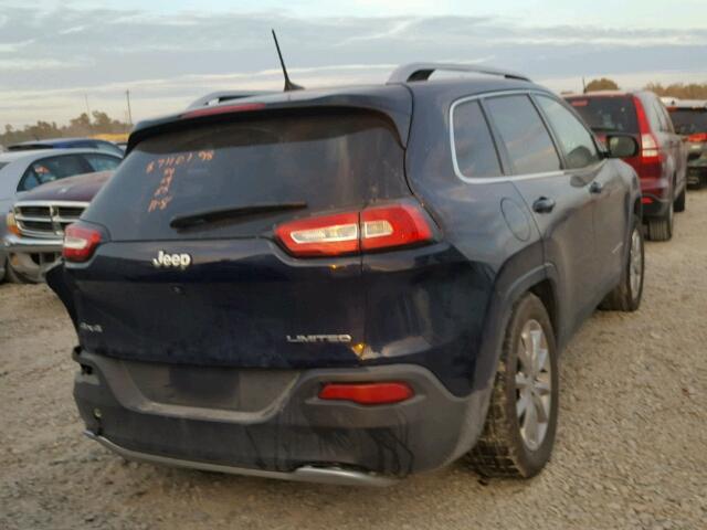 1C4PJMDB0GW261540 - 2016 JEEP CHEROKEE L BLUE photo 4