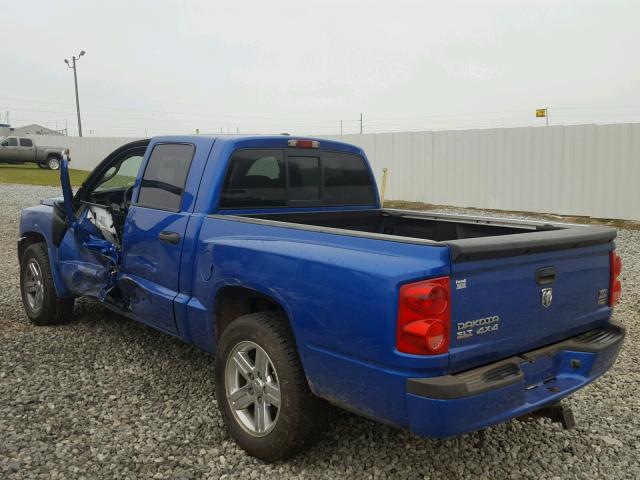 1D7HW48N18S508038 - 2008 DODGE DAKOTA QUA BLUE photo 3