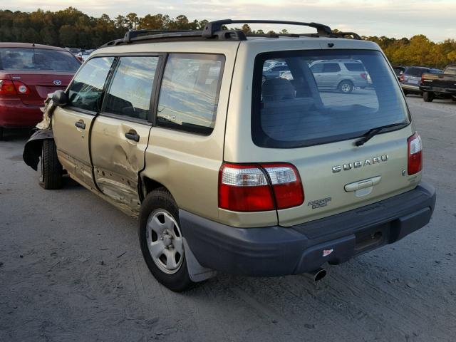 JF1SF63531H733847 - 2001 SUBARU FORESTER L GOLD photo 3