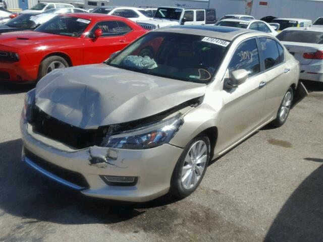 1HGCR2F84DA165336 - 2013 HONDA ACCORD EXL GOLD photo 2