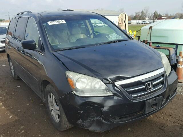 5FNRL38707B038647 - 2007 HONDA ODYSSEY EX BLACK photo 1