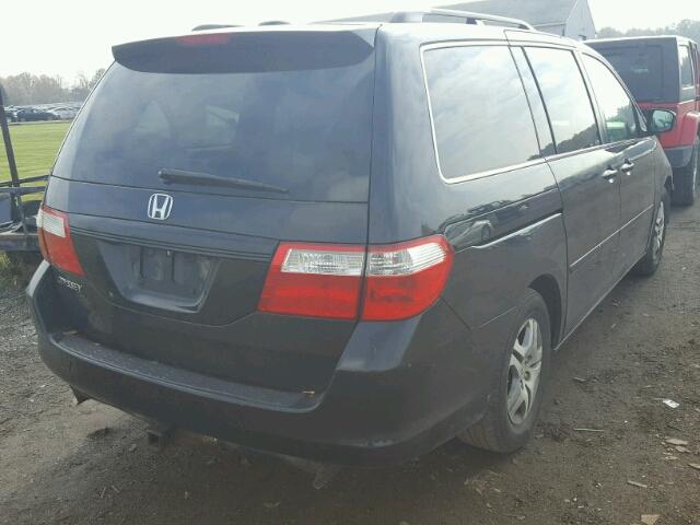 5FNRL38707B038647 - 2007 HONDA ODYSSEY EX BLACK photo 4