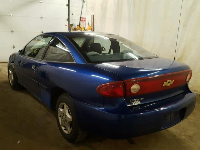 1G1JC12F547190029 - 2004 CHEVROLET CAVALIER BLUE photo 3