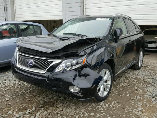 JTJBC1BA4B2422398 - 2011 LEXUS RX 450 BLACK photo 2