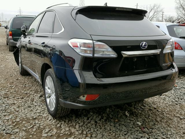 JTJBC1BA4B2422398 - 2011 LEXUS RX 450 BLACK photo 3