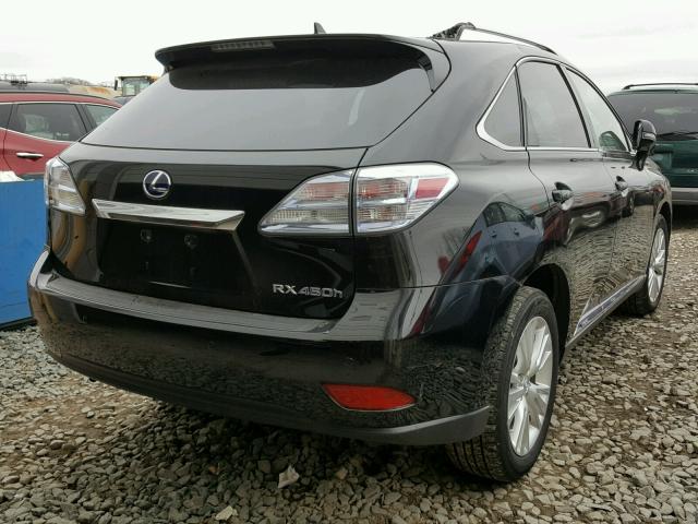 JTJBC1BA4B2422398 - 2011 LEXUS RX 450 BLACK photo 4