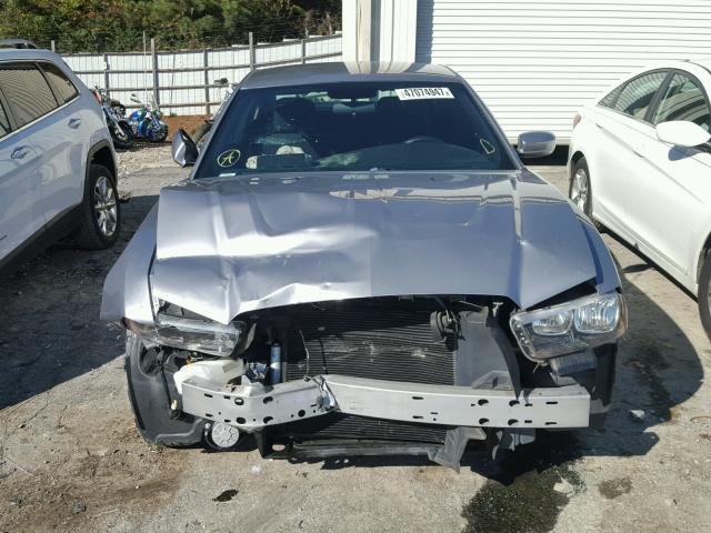 2C3CDXBG3EH172910 - 2014 DODGE CHARGER GRAY photo 9