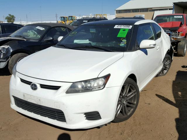 JTKJF5C78B3012626 - 2011 TOYOTA SCION TC WHITE photo 2