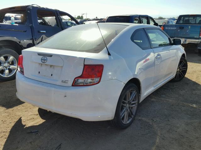 JTKJF5C78B3012626 - 2011 TOYOTA SCION TC WHITE photo 4