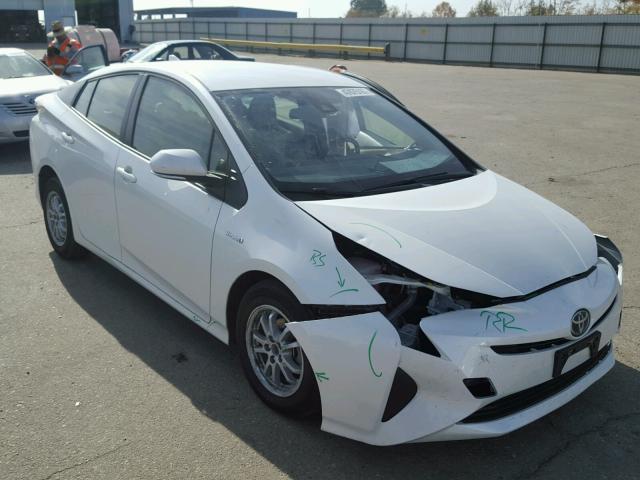 JTDKBRFU1H3043483 - 2017 TOYOTA PRIUS WHITE photo 1