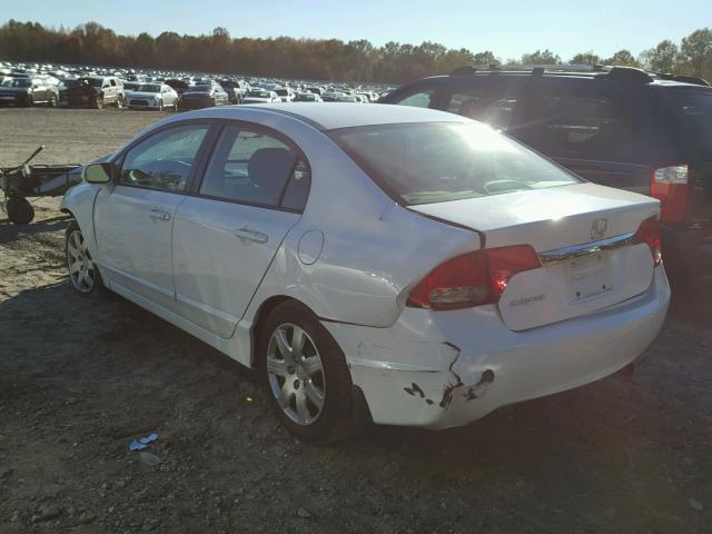 2HGFA1F54AH584434 - 2010 HONDA CIVIC WHITE photo 3