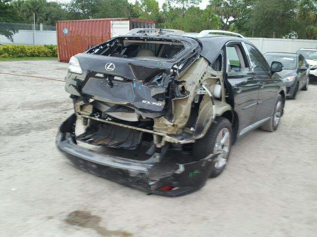 2T2BK1BA7CC148232 - 2012 LEXUS RX 350 BLACK photo 4