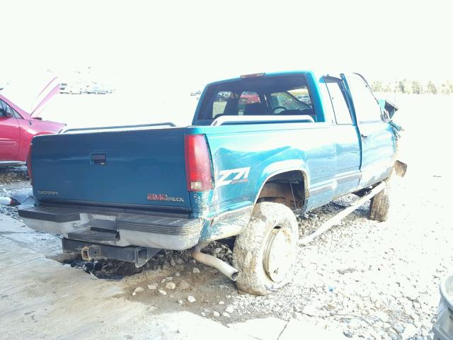 1GTEK19R7TE554070 - 1996 GMC SIERRA K15 TEAL photo 4