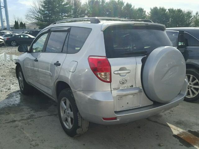 JTMBK35V275027089 - 2007 TOYOTA RAV4 SILVER photo 3