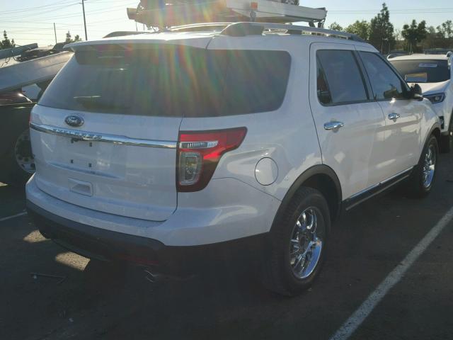 1FM5K7D83EGB10835 - 2014 FORD EXPLORER X WHITE photo 4