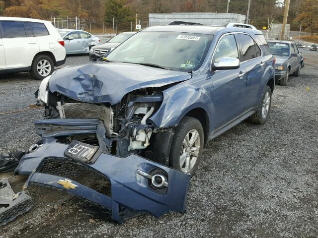 2CNFLNEC3B6447087 - 2011 CHEVROLET EQUINOX LT BLUE photo 2