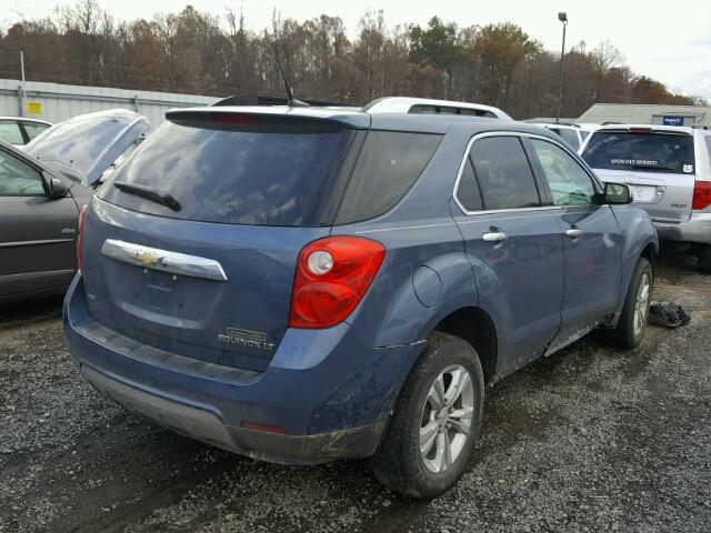 2CNFLNEC3B6447087 - 2011 CHEVROLET EQUINOX LT BLUE photo 4