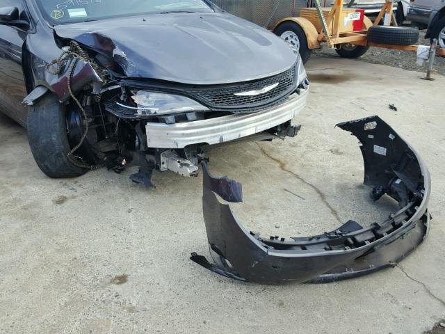 1C3CCCBB3FN591672 - 2015 CHRYSLER 200 GRAY photo 9