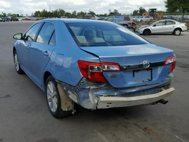 4T1BF1FK7CU552609 - 2012 TOYOTA CAMRY BASE BLUE photo 3