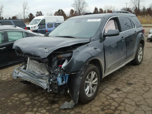 2GNALCEK2H1605748 - 2017 CHEVROLET EQUINOX LT GRAY photo 2