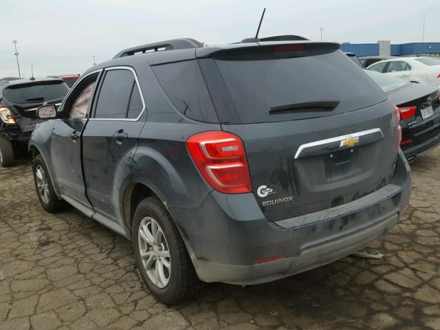 2GNALCEK2H1605748 - 2017 CHEVROLET EQUINOX LT GRAY photo 3