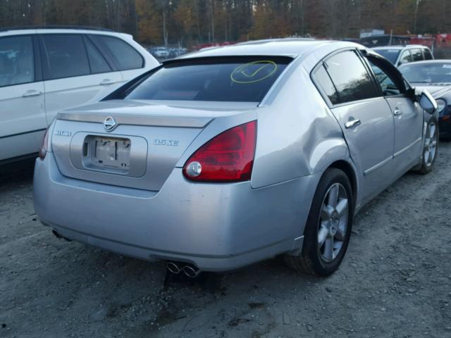 1N4BA41E64C822349 - 2004 NISSAN MAXIMA SE SILVER photo 4