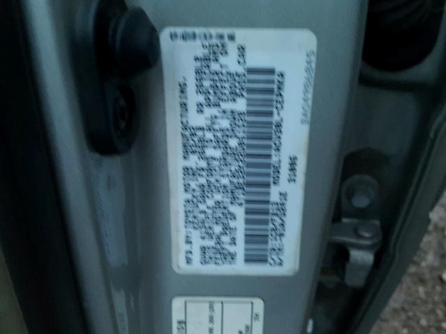 4T1BE32K22U061528 - 2002 TOYOTA CAMRY LE 银色 照片 10