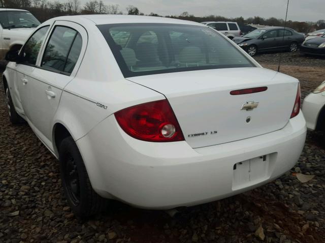 1G1AK55F477117339 - 2007 CHEVROLET COBALT LS WHITE photo 3