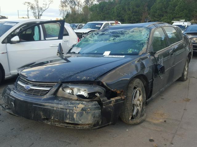 2G1WH52K049241625 - 2004 CHEVROLET IMPALA LS BLACK photo 2