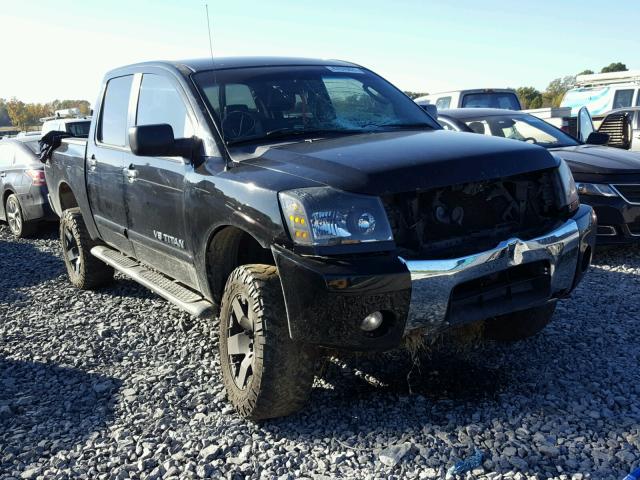 1N6BA07B55N537922 - 2005 NISSAN TITAN XE BLACK photo 1