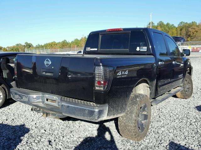 1N6BA07B55N537922 - 2005 NISSAN TITAN XE BLACK photo 4