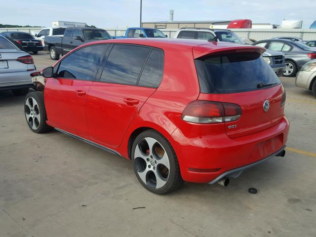 WVWHV7AJ2CW153856 - 2012 VOLKSWAGEN GTI RED photo 3