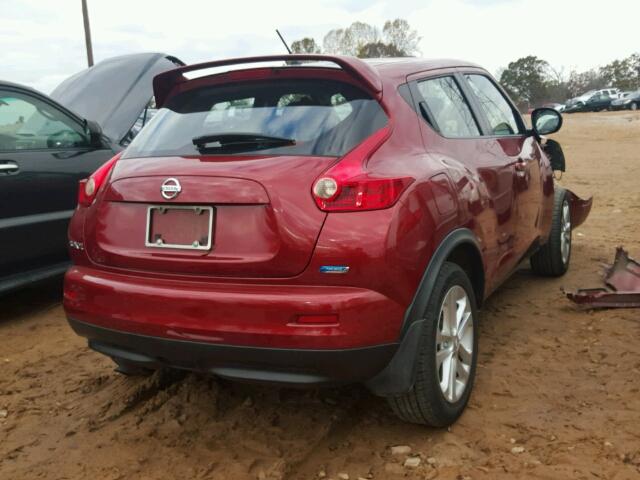 JN8AF5MR2DT201383 - 2013 NISSAN JUKE S RED photo 4