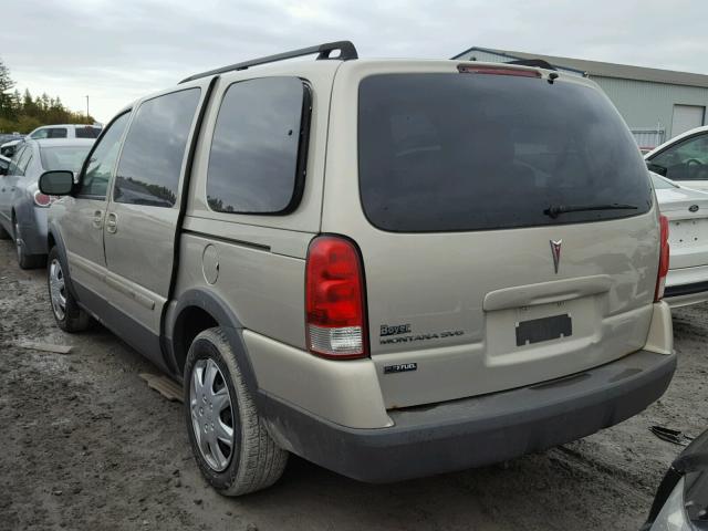 1GMDV03W58D192969 - 2008 PONTIAC MONTANA SV BEIGE photo 3