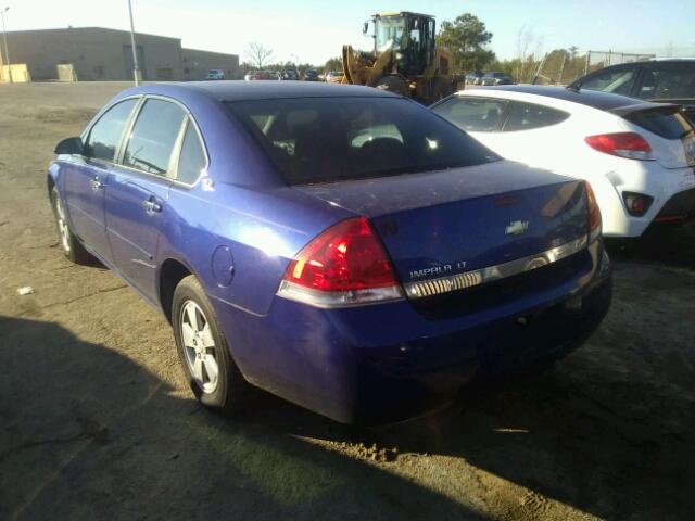 2G1WT58K469237585 - 2006 CHEVROLET IMPALA LT BLUE photo 3