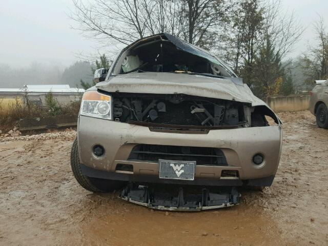 5N1BA08D38N609607 - 2008 NISSAN ARMADA SE SILVER photo 9