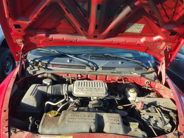 1D7HG12K94S557895 - 2004 DODGE DAKOTA SXT RED photo 7