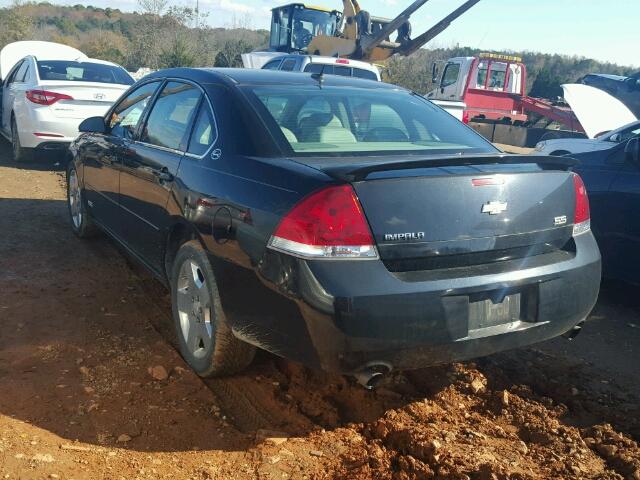 2G1WD58CX69273819 - 2006 CHEVROLET IMPALA SUP 黑色 照片 3