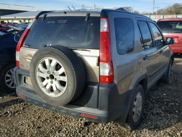 JHLRD78835C033629 - 2005 HONDA CR-V EX ოქროსფერი ფოტო 4