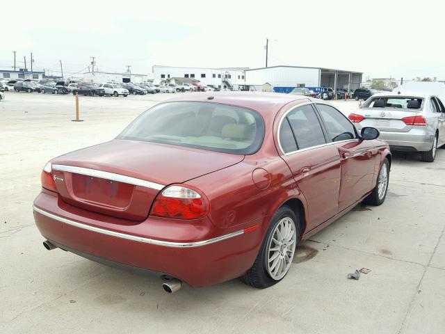 SAJWA01A06FN65628 - 2006 JAGUAR S-TYPE RED photo 4