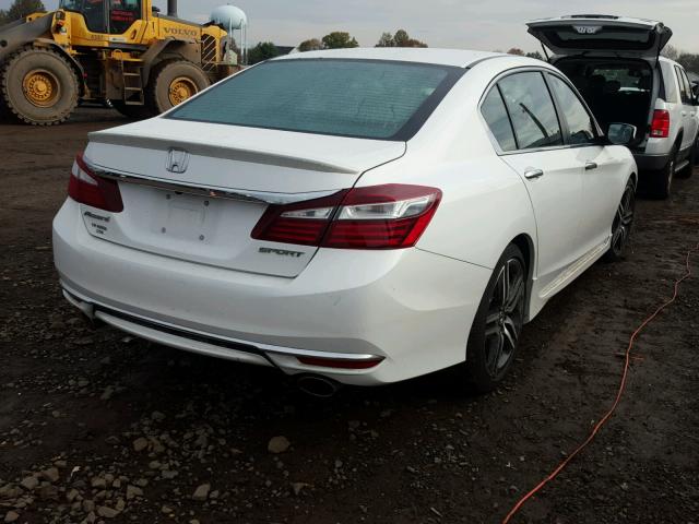 1HGCR2F5XGA054445 - 2016 HONDA ACCORD SPO WHITE photo 4