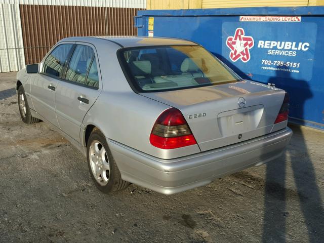 WDBHA29G0XA782234 - 1999 MERCEDES-BENZ C 280 SILVER photo 3