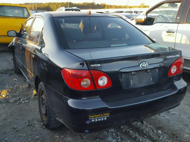 1NXBR32E98Z039503 - 2008 TOYOTA COROLLA CE BLACK photo 3