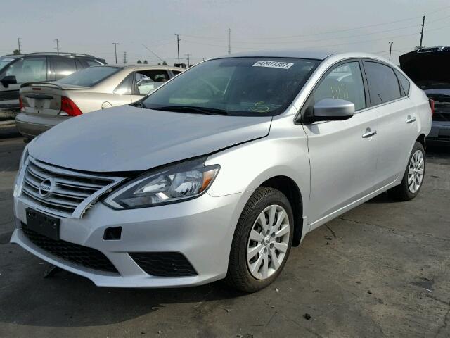 3N1AB7APXGY295341 - 2016 NISSAN SENTRA S SILVER photo 2
