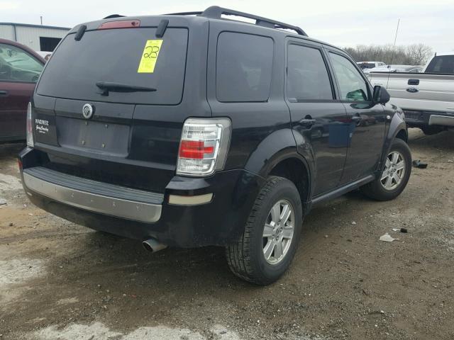 4M2CU81799KJ01366 - 2009 MERCURY MARINER BLACK photo 4