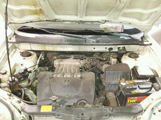 KM8SC83DX1U011476 - 2001 HYUNDAI SANTA FE G WHITE photo 7