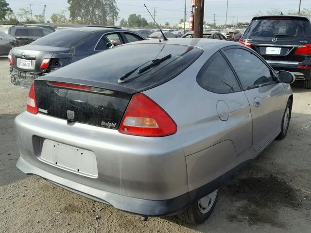 JHMZE14734T000096 - 2004 HONDA INSIGHT SILVER photo 4