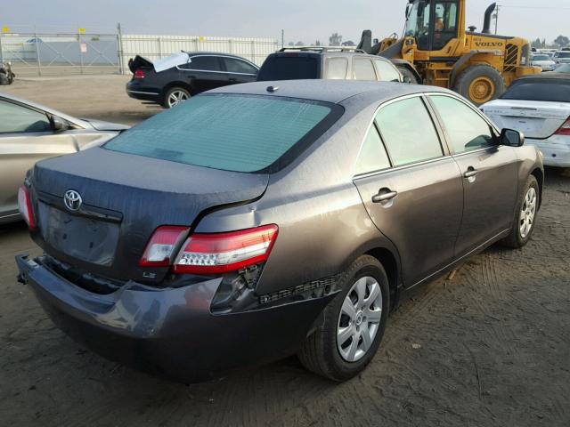 4T4BF3EK8AR061000 - 2010 TOYOTA CAMRY BASE GRAY photo 4