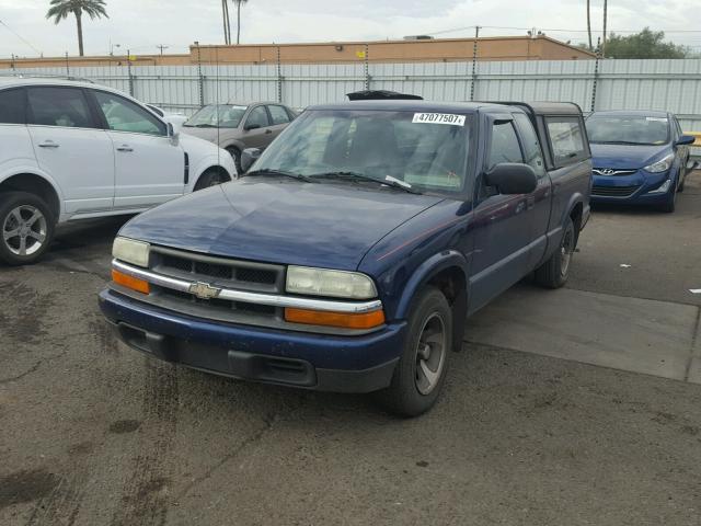 1GCCS19H838222328 - 2003 CHEVROLET S TRUCK S1 BLUE photo 2